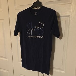 Under Armour Men's Dark Blue Logo Tee